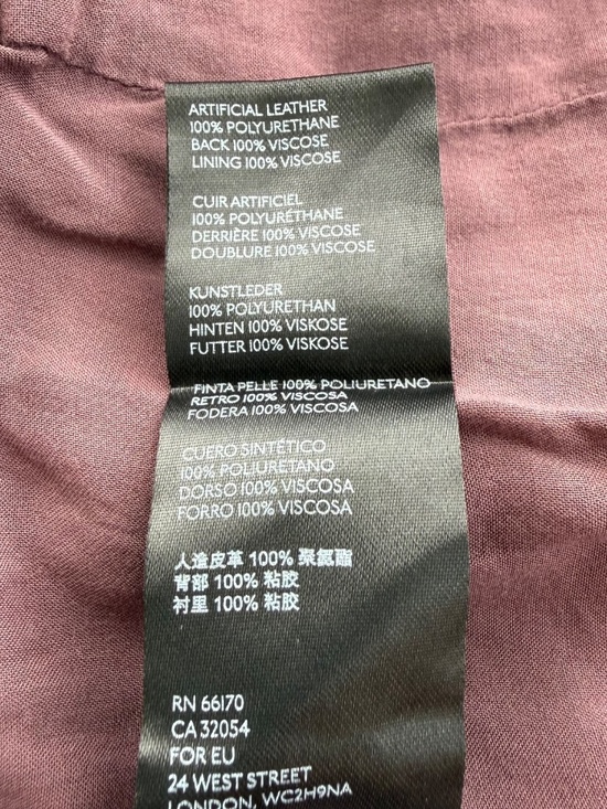 FREE PEOPLE Women’s Size 0 Moto Style Midnight Magic Purple Vegan Leather Skirt - Picture 5 of 8